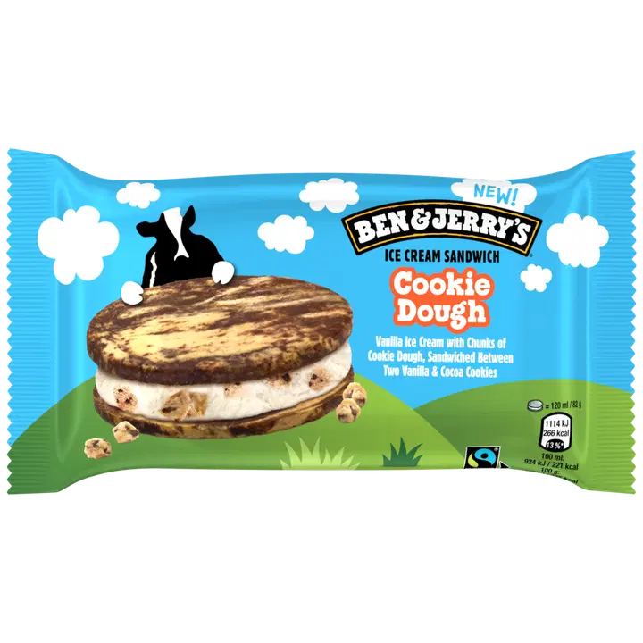 Ben&Jerry Cookie Dough Sandwich 120 ml /82 g