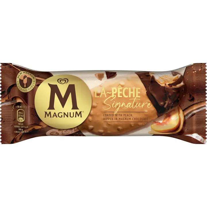Magnum Virsikumaitseline Pulgajäätis 90 ml/70 g