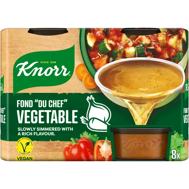 Knorr Fond „du Chef” juurviljapuljongikontsentraadi portsjonid 8x28g vegan