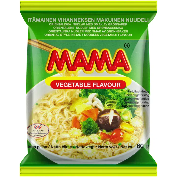 Mama idamaised köögiviljamaitselised kiirnuudlid 60 g