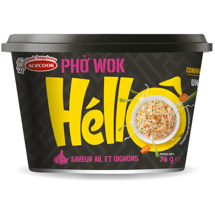 Hello küüslaugu- ja sibulamaitselised riisinuudlid 76g