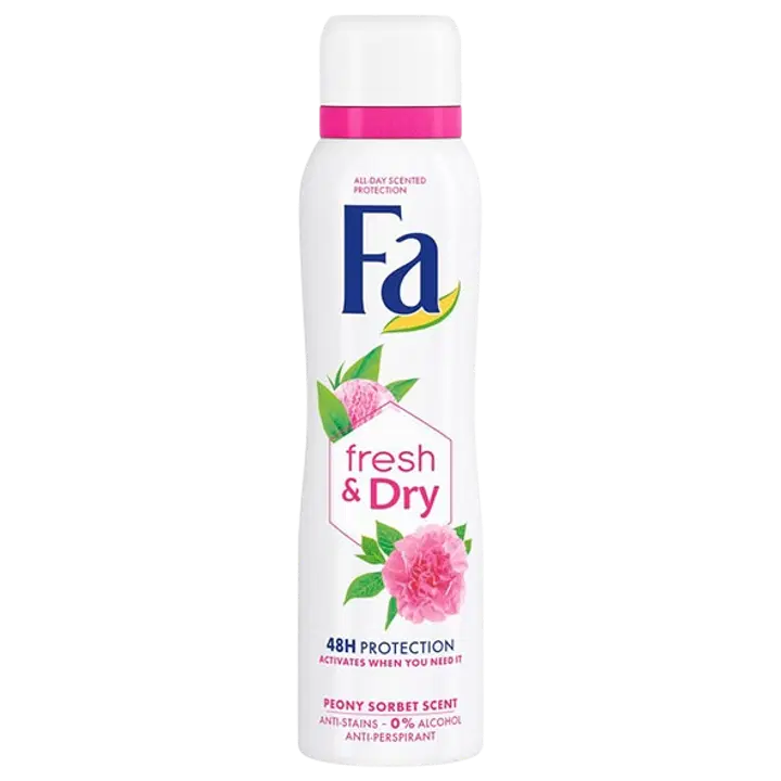 Spreideodorant Fa Fresh&Dry Peony Sorbet 150ml