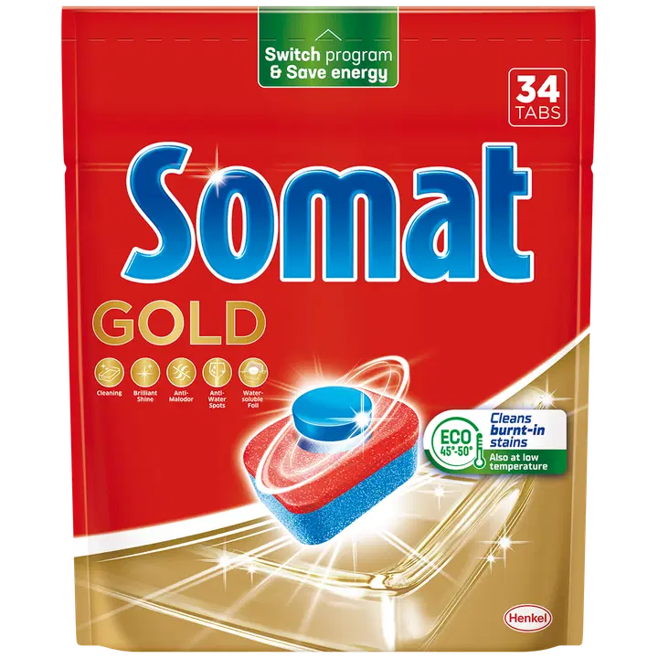 Nõudepesumasina tabletid Gold 34tk