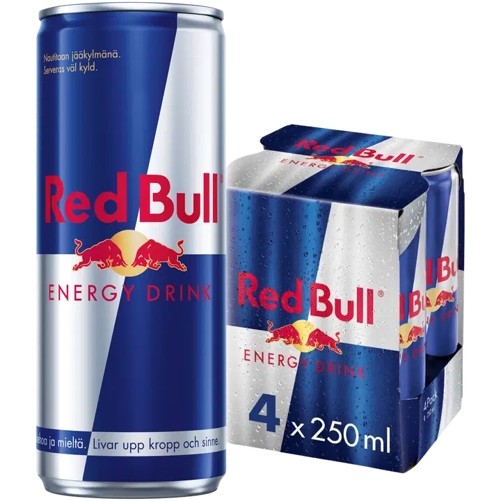 Red Bull energiajook 4 -pakk, 1l