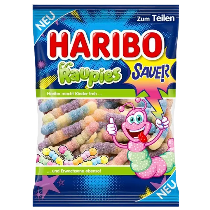Haribo Röövikud, hapud kummikommid 160g