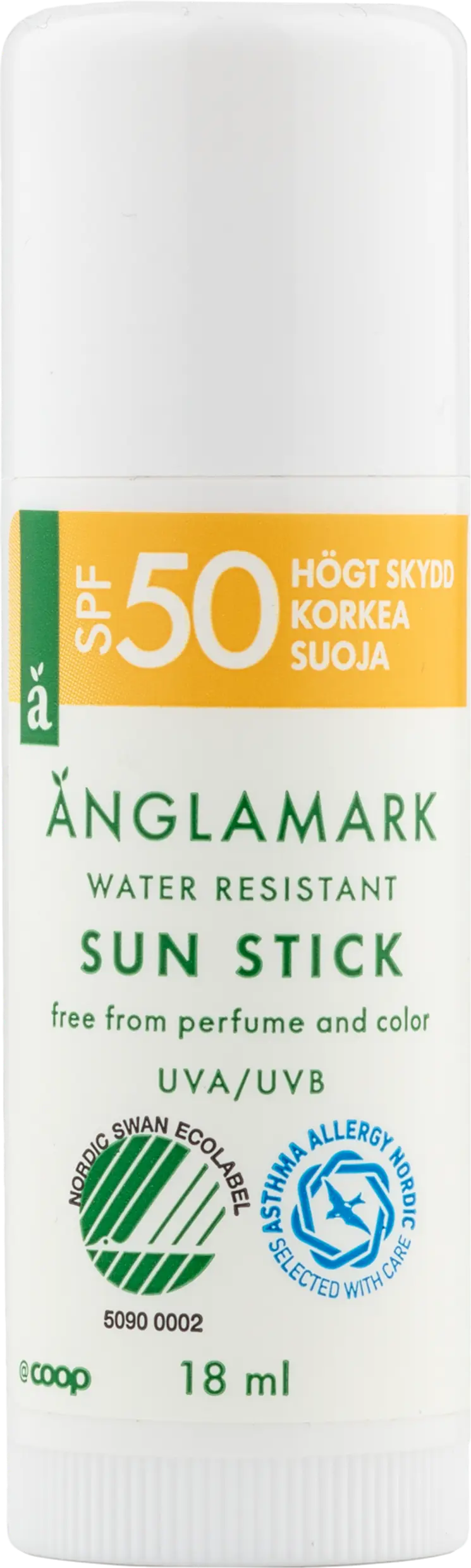 Änglamark Sun stick SPF50 aurinkopuikko 18 ml