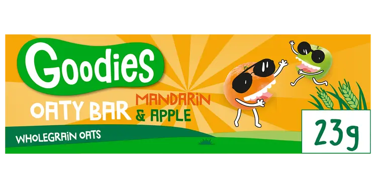 Goodies Oaty bar Mandarin & Apple täysjyväkaurapatukka 23g
