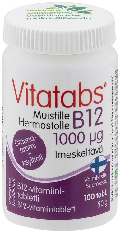 Vitatabs B12 1000 µg omena 100 tabl