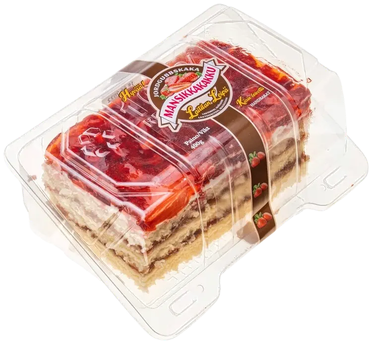 Laitilan Leipä Mansikkakakku 400 g Laktoositon, Maidoton Kerroskakku mansikan ystävälle