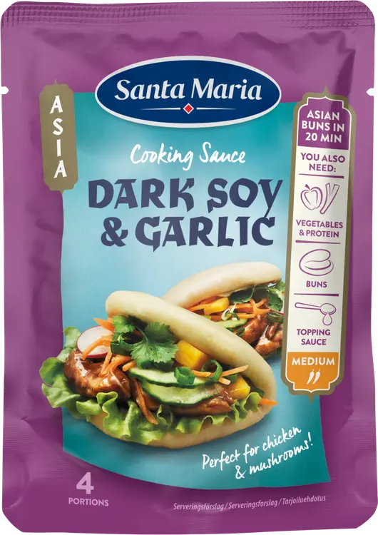 Santa Maria 100G Cooking Sauce Dark Soy & Garlic Wok -kastike