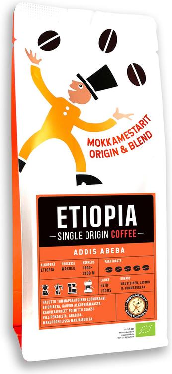 Mokkamestarit Etiopia Addis Abeba 200g luomukahvi