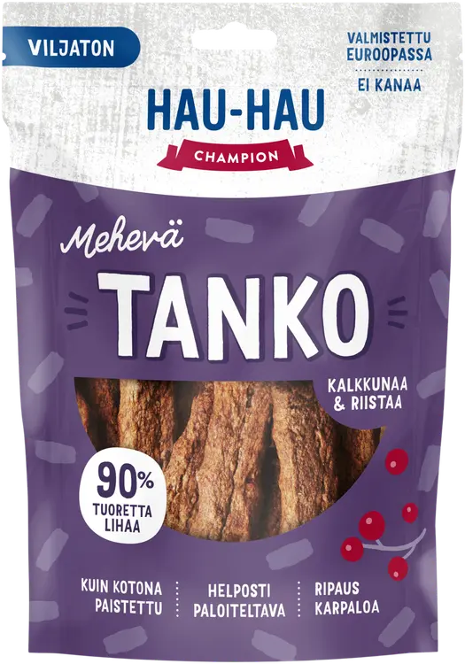 Hau-Hau Champion Mehevä Tanko Kalkkunaa & Riistaa herkku 140 g