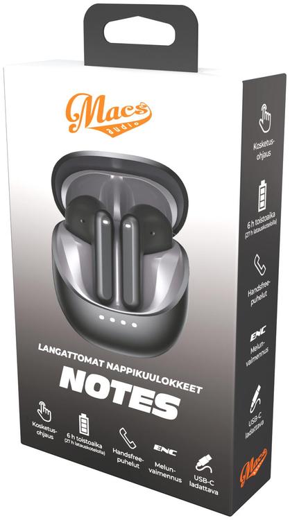 Nööpkõrvaklapid Macs Notes must