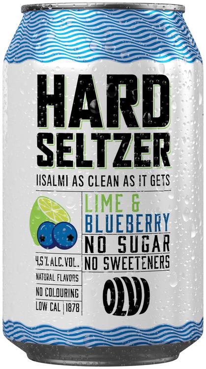 OLVI Hard Seltzer Lime-Blueberry 4,5 % 0,33 l tlk