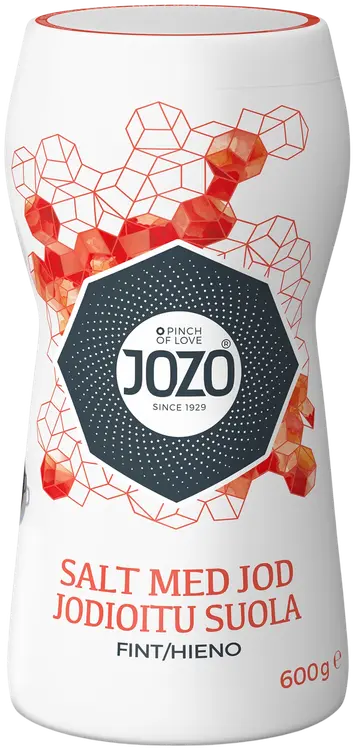 JOZO jodioitu suola 600g sirotin