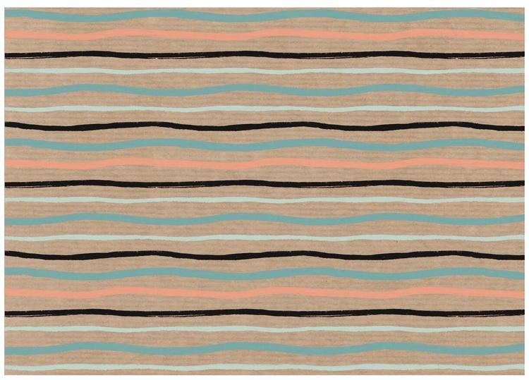 Raamatupaber 2 m x 70 cm, triibud, jõupa