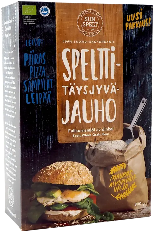 Sunspelt Luomuspeltti Täysjyväjauho 800g