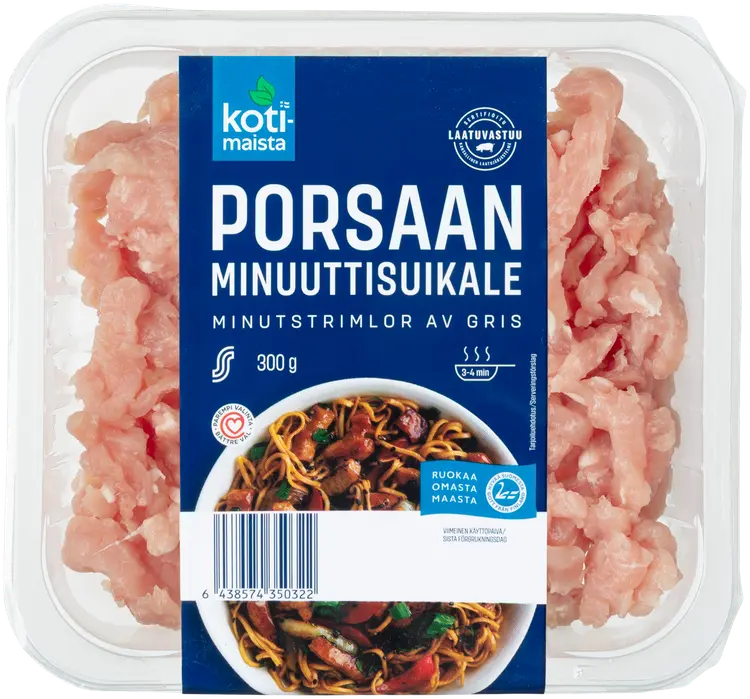 Kotimaista porsaan minuuttisuikale 300g
