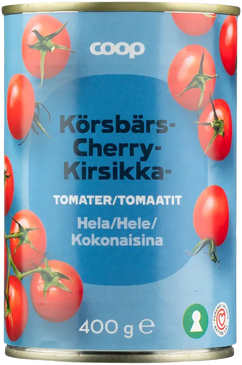 Coop kokonaiset kirsikkatomaatit 400 g