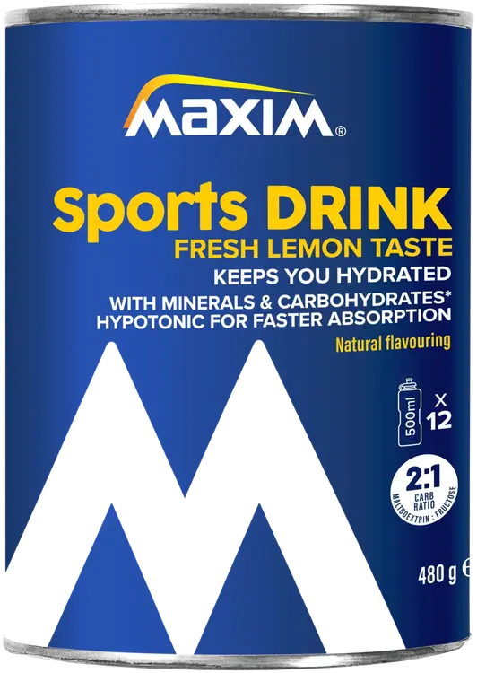 Maxim Sports Drink Fresh Lemon sitruuna urheilujuomajauhe 480g