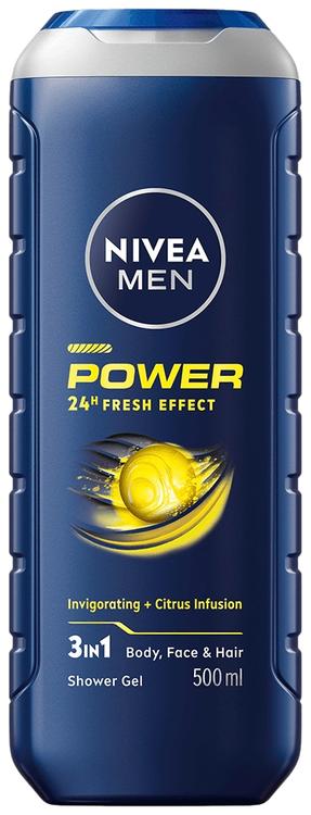 Dušigeel Nivea Men Power 3in1 500ml