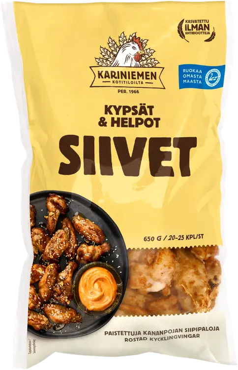 Kariniemen Kananpojan Kypsät ja Helpot siivet 650 g