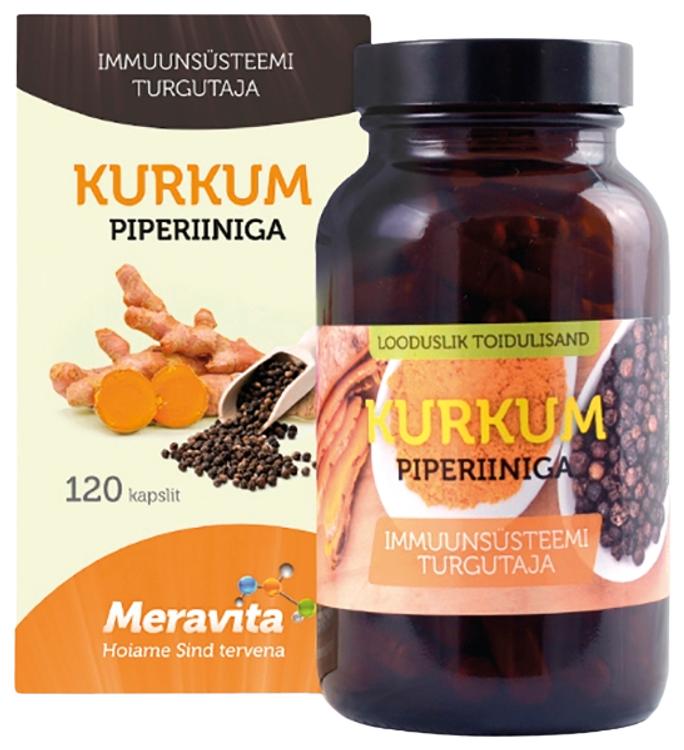 Meravita kurkum piperiin, 120 tk
