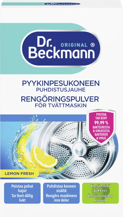 Dr Beckmann 250g Pyykinpesukoneen puhdistusjauhe