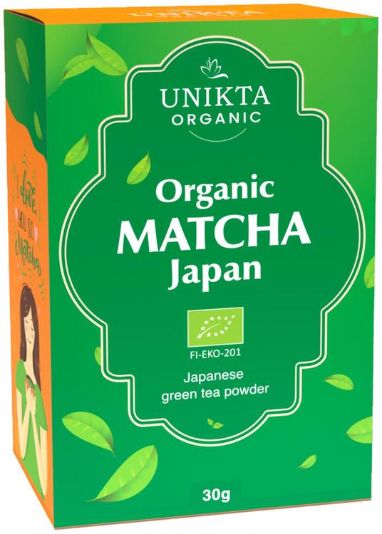 Unikta luomu Japanilainen Matcha, vihreä teejauhe, 30g,