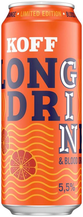 Koff Long Drink Blood Orange long drink 5,5 % tölkki 0,5 L