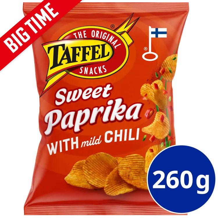 Taffel Sweet Paprika maustettu sipsi 260g