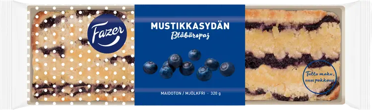 Fazer Mustikkasydän 320g, marjapiiras