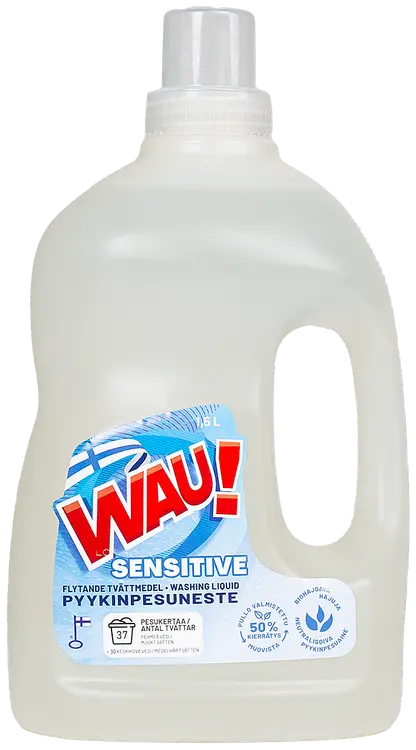 WAU! Pyykinpesuneste 1,5 L Sensitive
