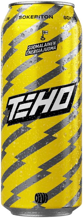 TEHO Sokeriton energiajuoma 0,5 l tlk
