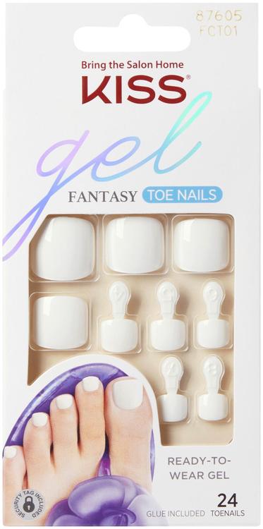 Kiss Gel Fantasy Toenails- This is Classic 24kpl