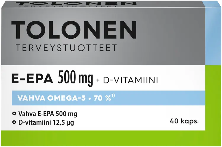 Tolonen E-EPA kalaöljykapseli 500mg 40kaps