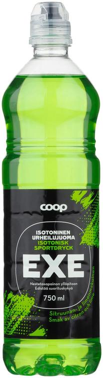 Coop Exe isotoninen urheilujuoma sitruuna-lime 0,75 l