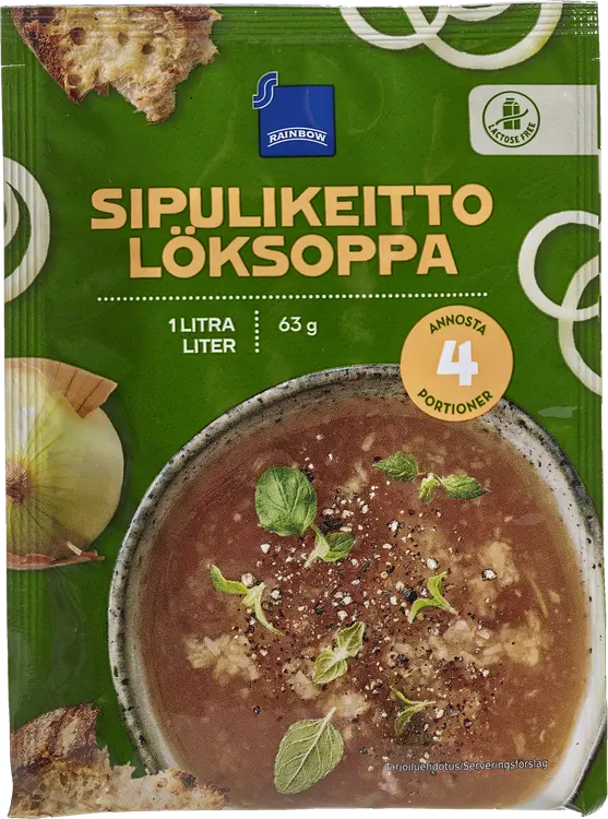 Rainbow 63g sipulikeittoainekset laktoositon