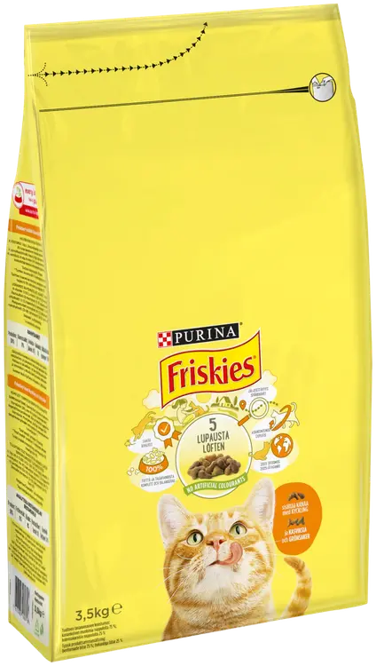 Friskies 3,5kg Adult Kanaa ja Vihanneksia kissanruoka