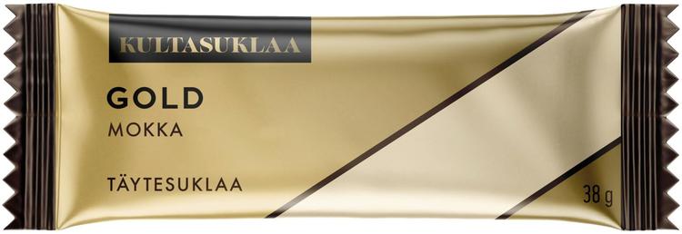 Kultasuklaa Gold Caramel mokka -suklaapatukka 38g