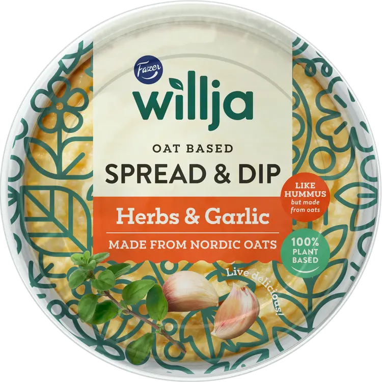 Fazer Willja Spread & Dip Herbs & Garlic 150g