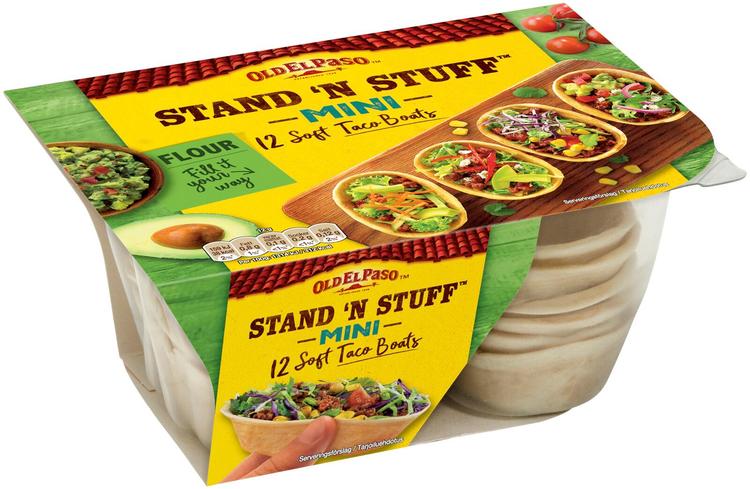 Old El Paso 145g Stand 'n Stuff Mini Soft Taco Boats