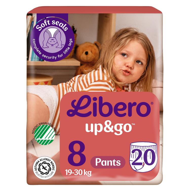 LIBERO Up&Go housuvaippa, koko 8, 20 kpl, 19-30kg