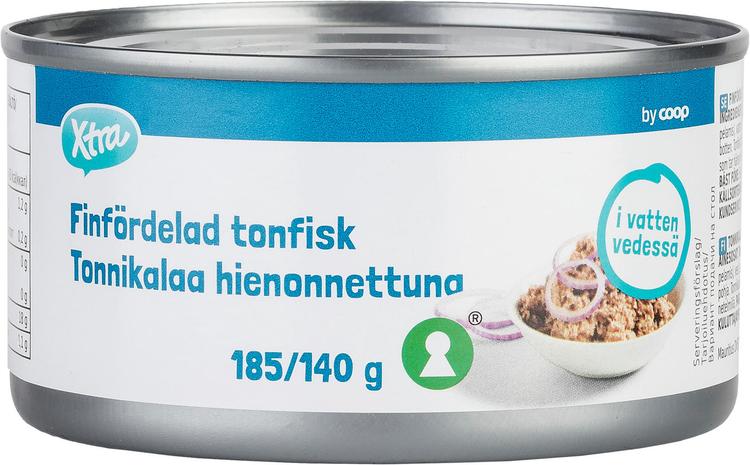 Xtra 185/140g tonnikalaa hienonnettuna vedessä