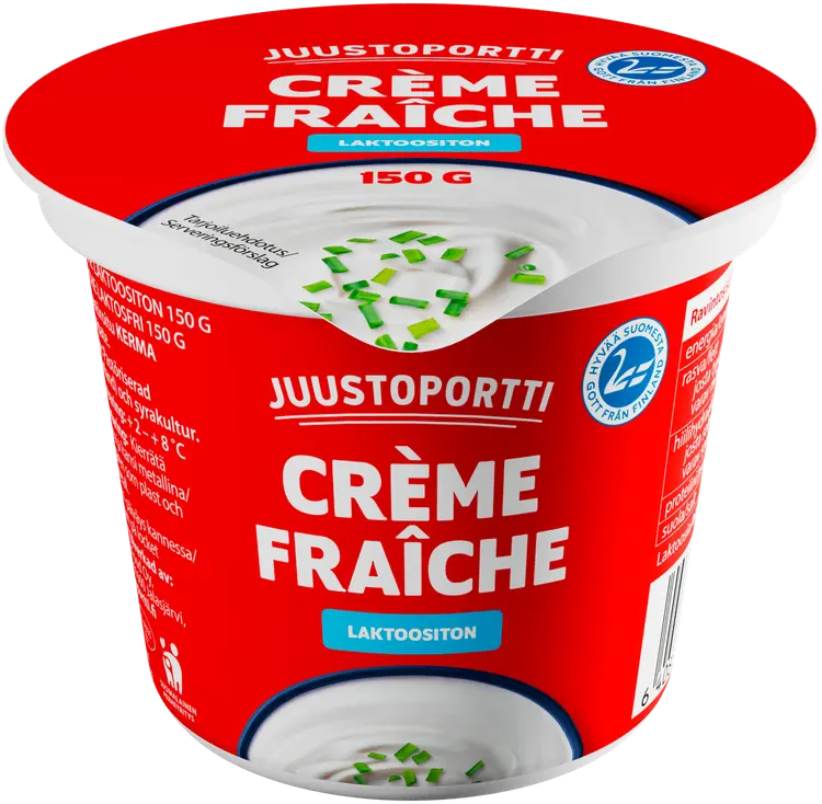 Juustoportti Crème Fraîche 150 g laktoositon