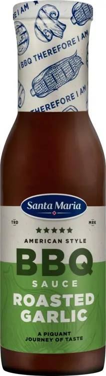 Santa Maria 335G BBQ Sauce Roasted Garlic BBQ-kastike