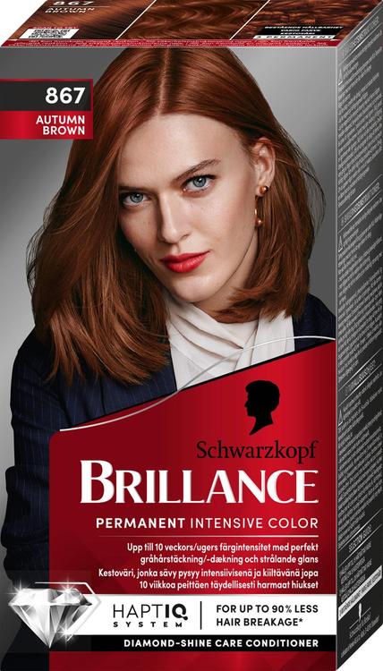 Schwarzkopf Brillance 867 Autumn Brown  hiusväri 1 kpl