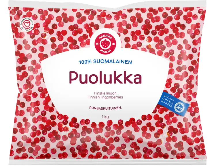 Pakkasmarja suomalainen puolukka 1kg