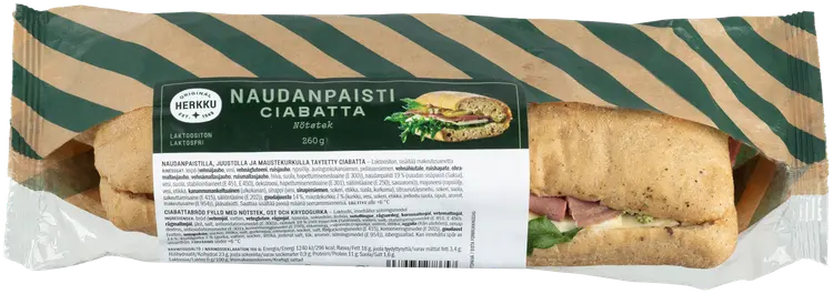 Herkku naudanpaisticiabatta 260 g