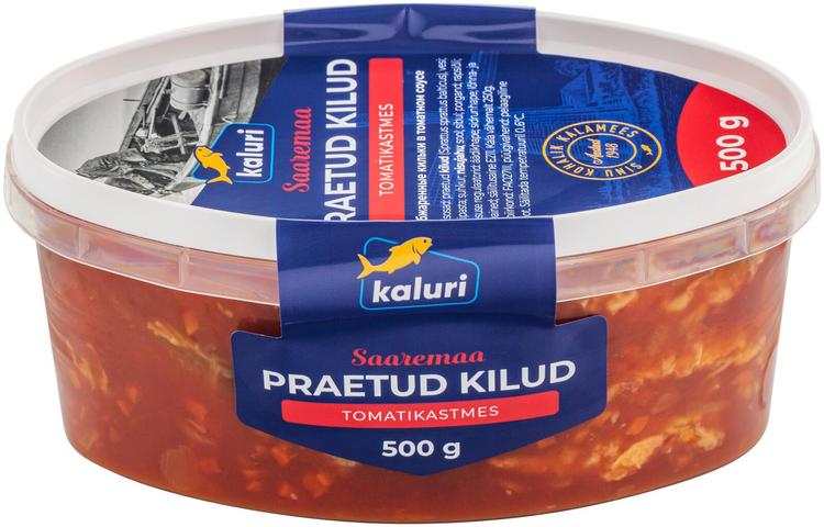 Praetud kilud tomatikastmes 500g